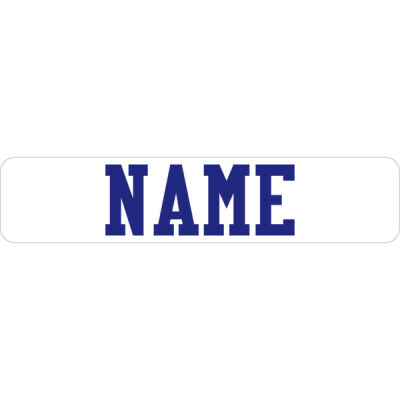 Single White Name Bar Thumbnail