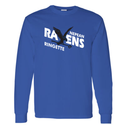 Gildan Unisex Ravens Ringette Crest Printed Long Sleeve Thumbnail