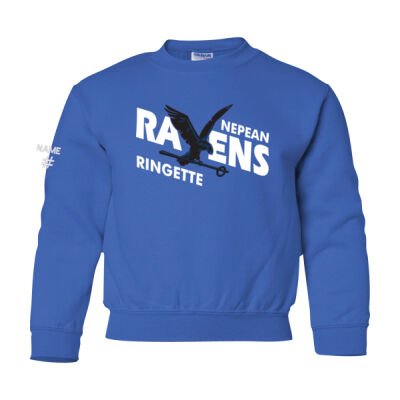 Gildan Youth Ravens Ringette Crest Printed Crewneck Thumbnail
