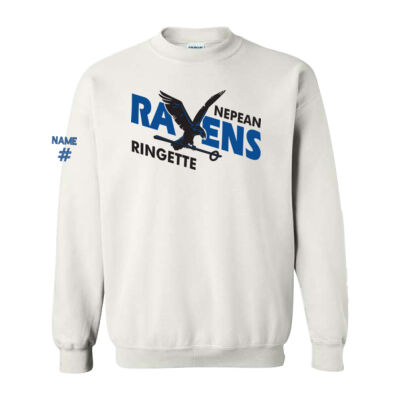 Gildan Unisex Ravens Ringette Crest Printed Crewneck Thumbnail