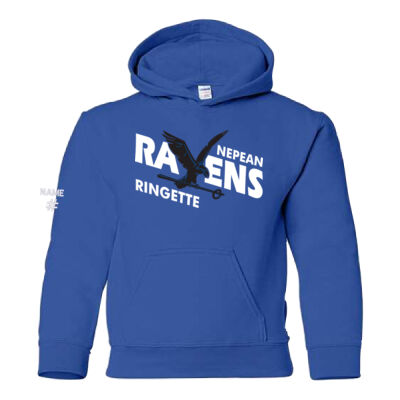 Gildan Youth Ravens Ringette Crest Printed Hoodie Thumbnail