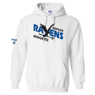 Gildan Unisex Ravens Ringette Crest Printed Hoodie Thumbnail