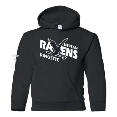 Gildan Youth Ravens Ringette Crest Printed Hoodie Thumbnail