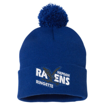 Sportsman Adult Ravens Embroidered Pom-Pom Toque Thumbnail