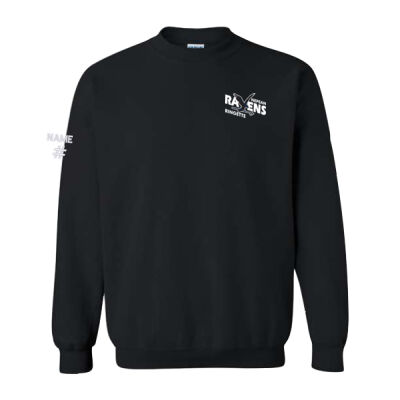 Gildan Unisex Ravens Ringette Emblem Printed Crewneck Thumbnail