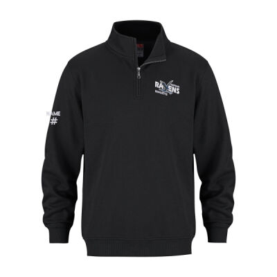 Flux Unisex Ravens Ringette Emblem Embroidered Quarter Zip Thumbnail